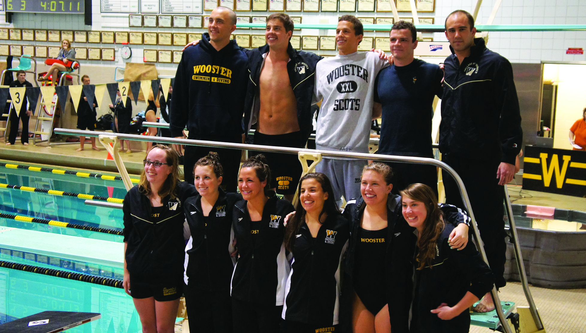 Swimming and diving teams on a winning streak